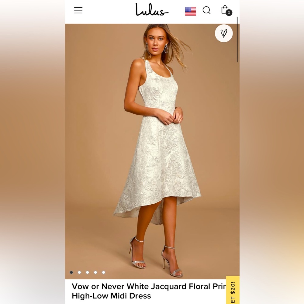 NWT midi Hi-Low Dress.